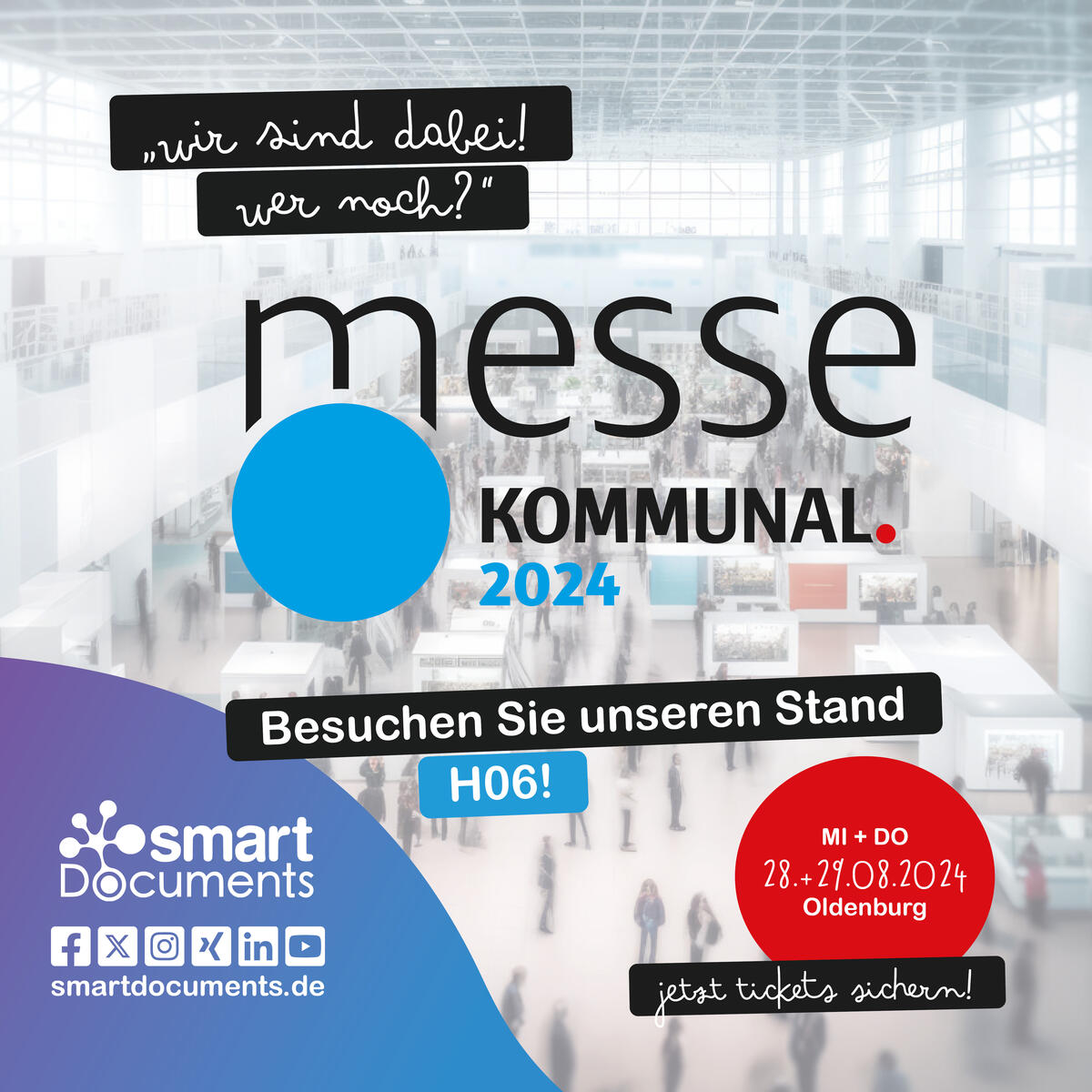 Messe KOMMUNAL - Wir sind dabei!