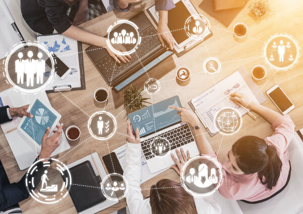 Digitale Unternehmensberatung mit kollaborativen Gesch&auml;ftsprozessen und vernetzten Teams.