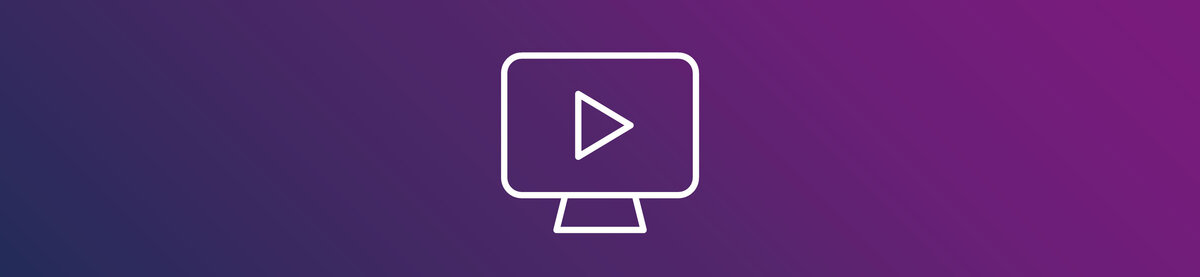 Pictogram van een monitor met een afspeelknop, dat staat voor een Proof of Concept (PoC) voor het evalueren en demonstreren van digitale oplossingen.