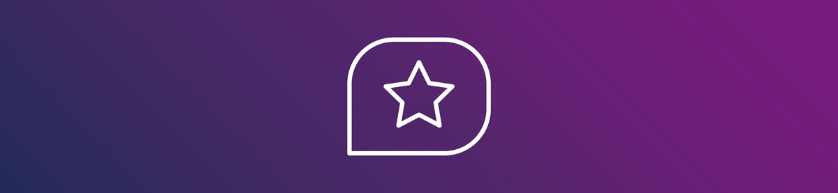 Rounded icon featuring a star on a purple gradient background. The graphic represents SmartDocuments Connect, centralized integration, and advanced connectivity capabilities between systems.