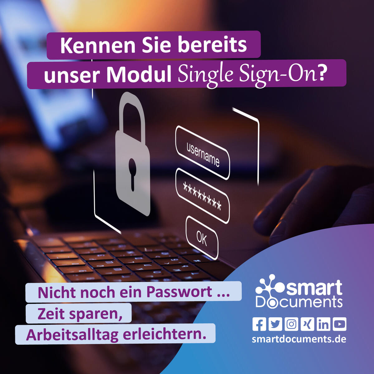 SSO ist eine Authentifizierungsmethode, die es Benutzer:innen erm&ouml;glicht, sich auf sichere Weise bei mehreren Anwendungen anzumelden und dabei nur einmal die Anmeldedaten einzugeben.