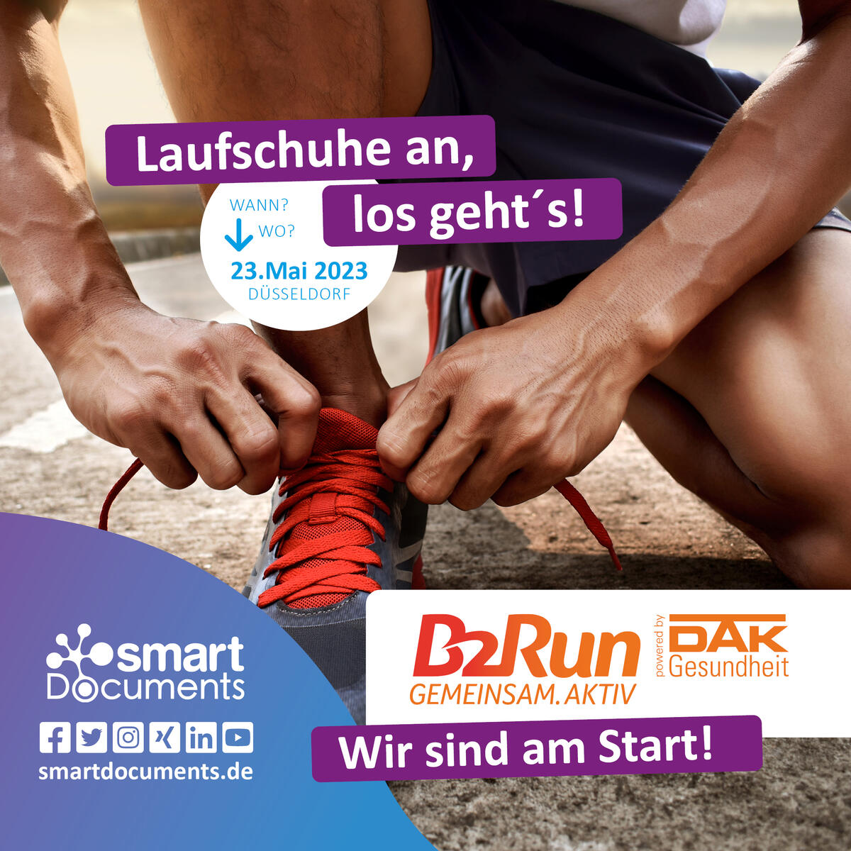 Laufschuhe an, los geht's! B2Run 2023 - Wir sind am Start!